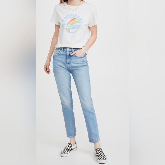 We The Free Free People Stovepipe Tapered Jeans High Rise Vintage Wash - Picture 2 of 10